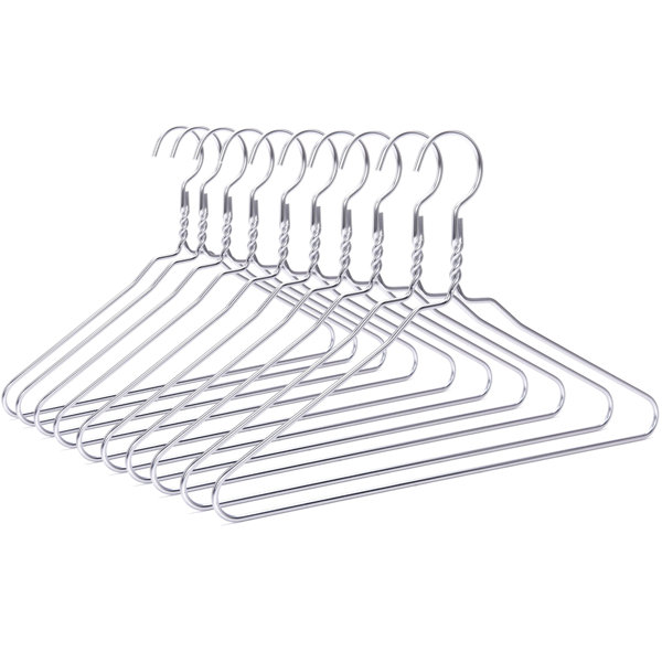Rebrilliant Deuntray Rebrilliant Silver Aluminum Metal Coat Hangers